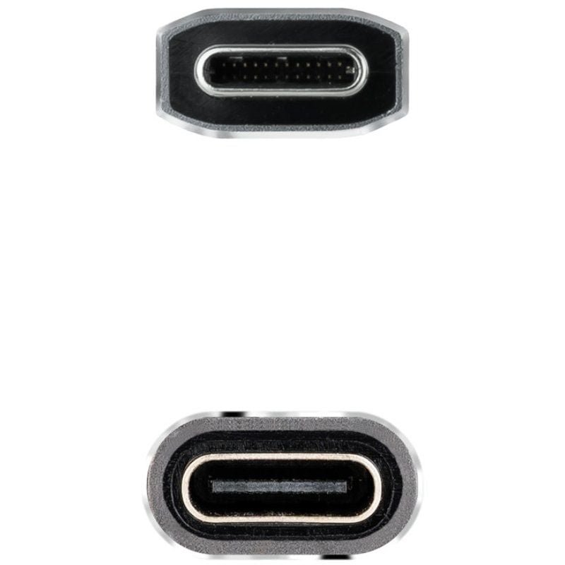 Cable Alargador USB Tipo-C 3.2 Nanocable 10.01.4501-COMB/ USB Tipo-C Macho - USB Tipo-C Hembra/ 1m/ Negro - изображение 3