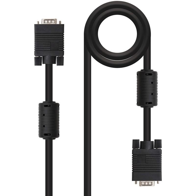 Cable SVGA Nanocable 10.15.0101/ VGA Macho - VGA Macho/ 1m/ Negro - изображение 2