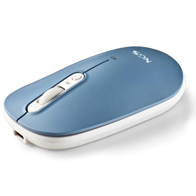 Ratón Inalámbrico por Bluetooth NGS Shell-RB/ Batería recargable/ Hasta 1600 DPI/ Azul/ Blanco/ Rosa - изображение 3