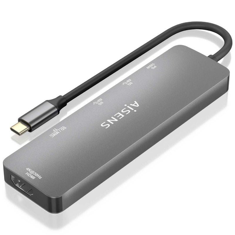 Docking USB Tipo-C Aisens ASUC-6P016-GR/ 1xHDMI/ 2xUSB/ 1xLector Tarjetas/ 1xUSB Tipo-C PD/ Gris - изображение 2