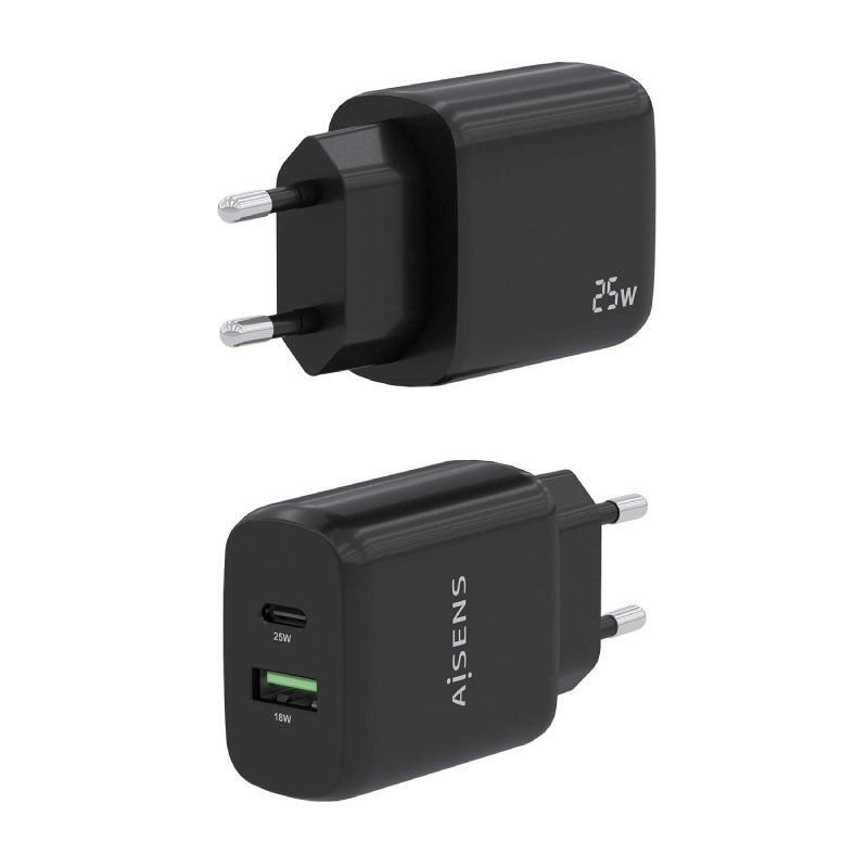 Cargador de Pared Aisens A110-0759/ 1xUSB Tipo-C/ 1xUSB/ 25W - изображение 3