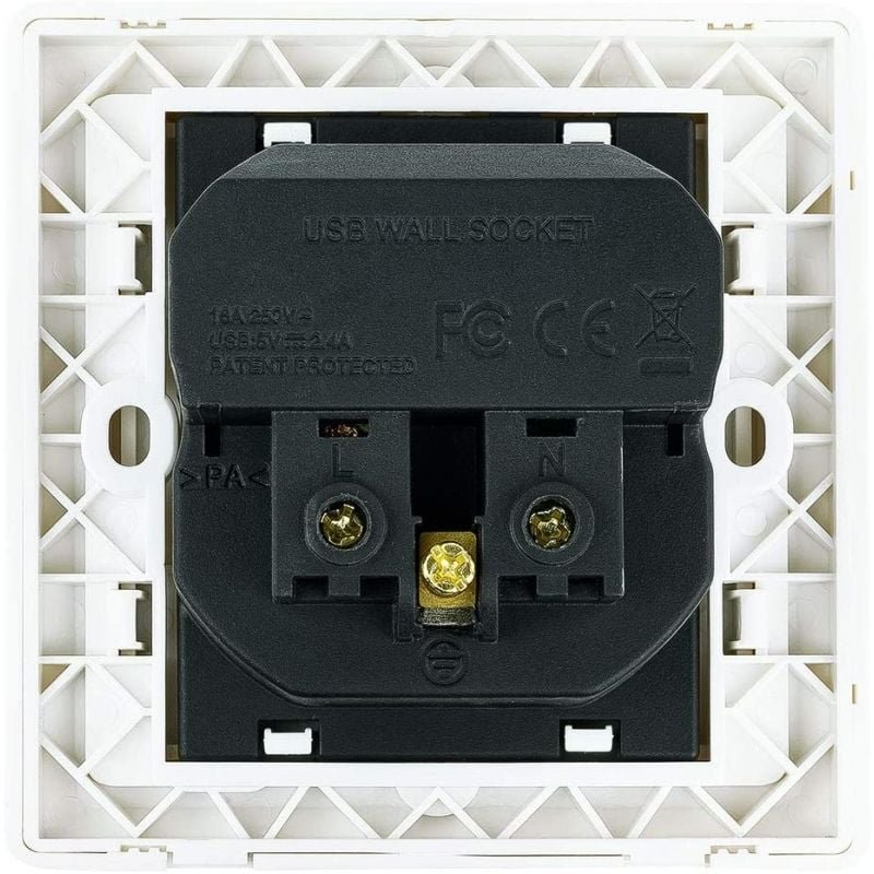 Roseta de Pared Nanocable 10.35.0010/ 1 Schuko/ 2 USB - изображение 4