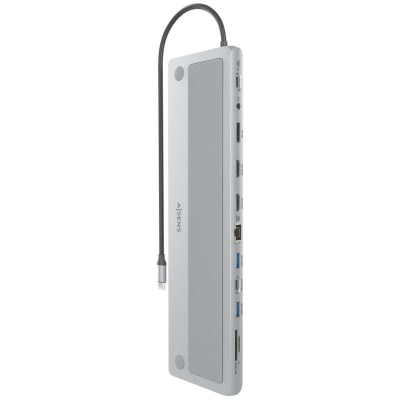 Docking USB Tipo-C Aisens ASUC-12P020-GR/ 2xHDMI/ 3xUSB/ 1xUSB Tipo-C/ 1xRJ45/ 1xDisplayPort/ 1xLector Tarjetas/ 1xUSB Tipo-C PD/ Gris - изображение 3