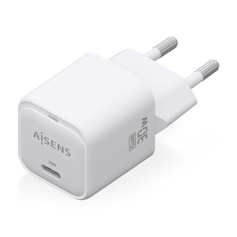 Cargador de Pared GaN Aisens ASCH-30W1P018-W/ 1xUSB Tipo-C/ 30W - изображение 2