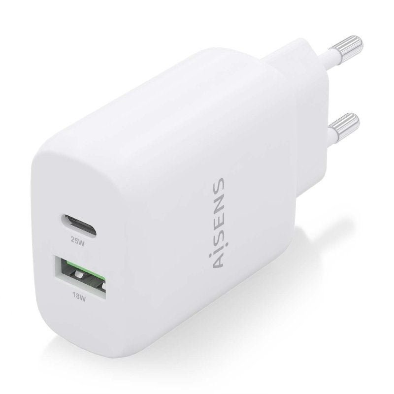 Cargador de Pared Aisens A110-0758/ 1xUSB Tipo-C/ 1xUSB/ 25W - изображение 2