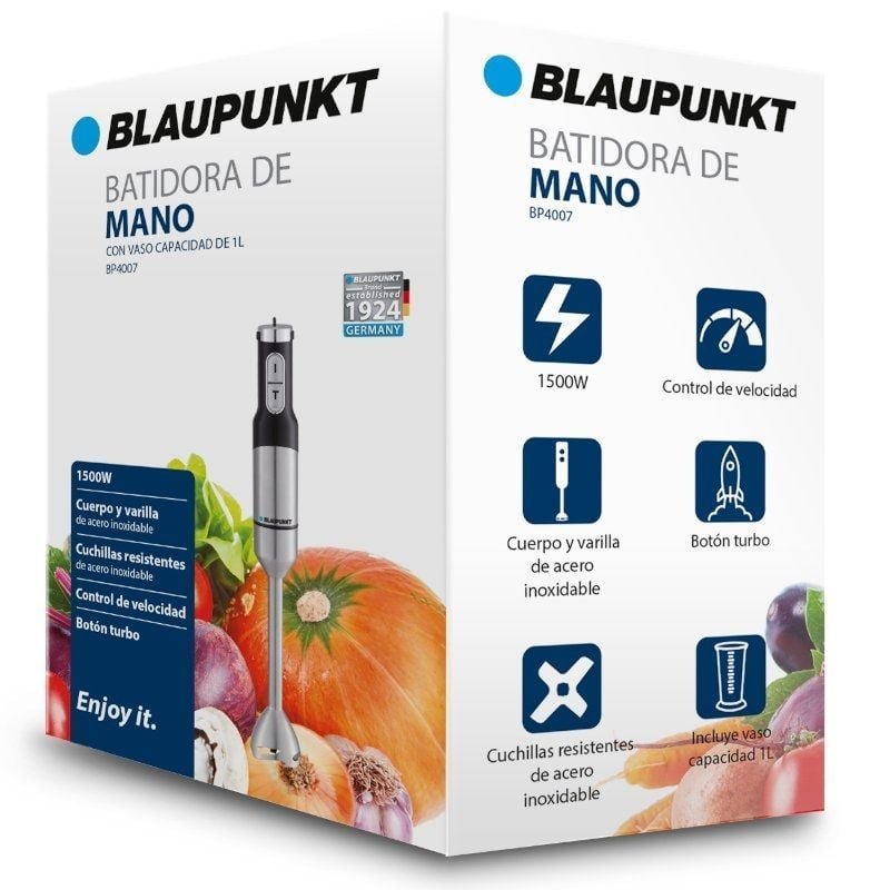 Batidora de mano Blaupunkt BP4007/ 1500W/ Capacidad 1L - изображение 2