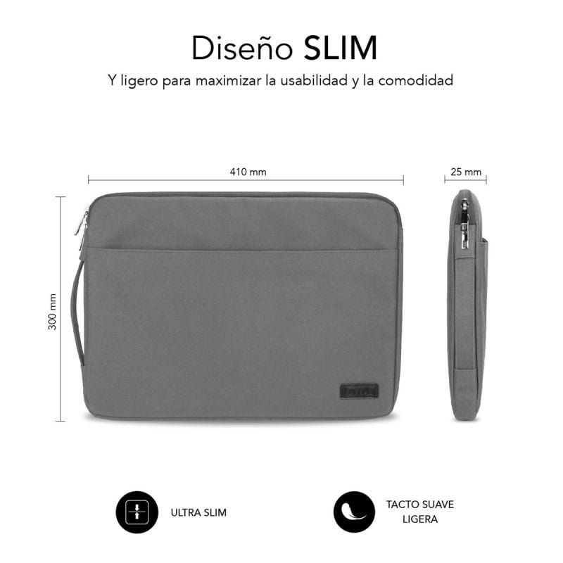Funda Subblim Urban Laptop Sleeve para Portátiles hasta 15.6"/ Gris - изображение 2