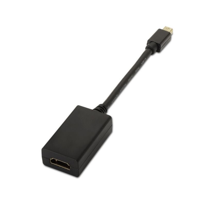 Cable Conversor Aisens A125-0137/ Mini DisplayPort Macho - HDMI Hembra/ 15cm/ Negro - изображение 2