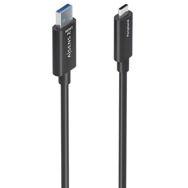 Cable USB 3.2 Tipo-C AOC Aisens A157-0926/ USB Tipo-C Macho - USB Macho/ 10Gbps/ 25m/ Negro - изображение 3