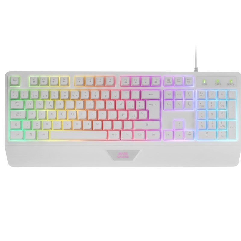 Pack Gaming Mars Gaming MCP124/ Teclado H-MECH  + Ratón Óptico + Alfombrilla/ Blanco - изображение 2