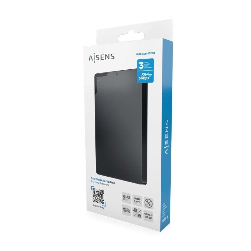 Caja Externa para Disco Duro de 2.5" Aisens ASE-2520B/ USB 3.1/ Sin tornillos - изображение 5