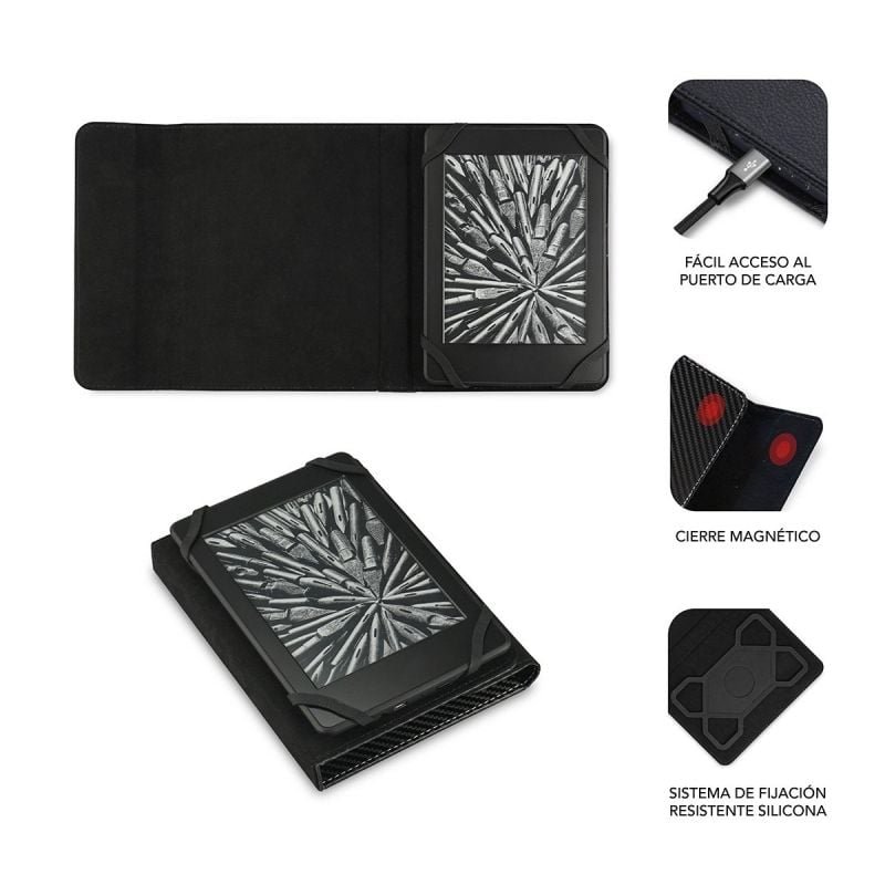 Funda para libro electrónico Subblim 1EC001 Booklet/ Negra - изображение 2
