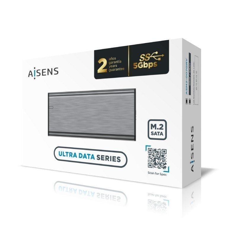 Caja Externa para Disco SSD M.2 SATA Aisens ASM2-007GRY/ USB 3.1 Gen1/ Sin Tornillos - изображение 5