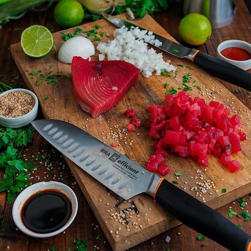 Cuchillo Santoku Bra Efficient A198003/ Hoja 130mm/ Acero inoxidable - изображение 4