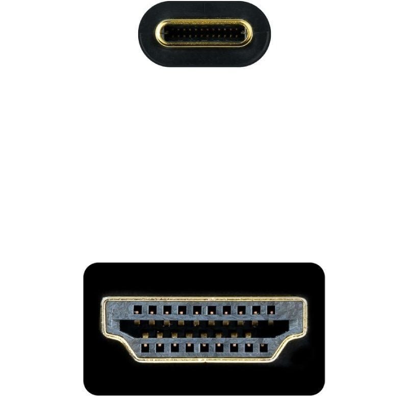 Cable Conversor Nanocable 10.15.5105/ USB Tipo-C Macho - HDMI Macho/ 5m/ Negro - изображение 3