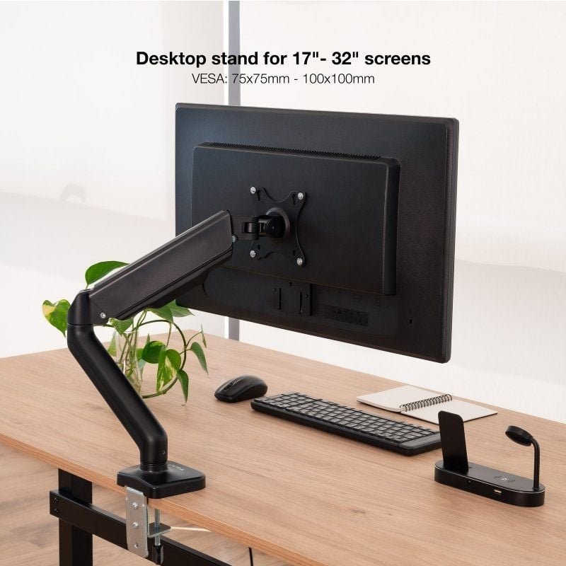 Soporte de Mesa para Monitor TooQ DB5032TNR-B/ Giratorio/ Inclinable/ hasta 9kg - изображение 4