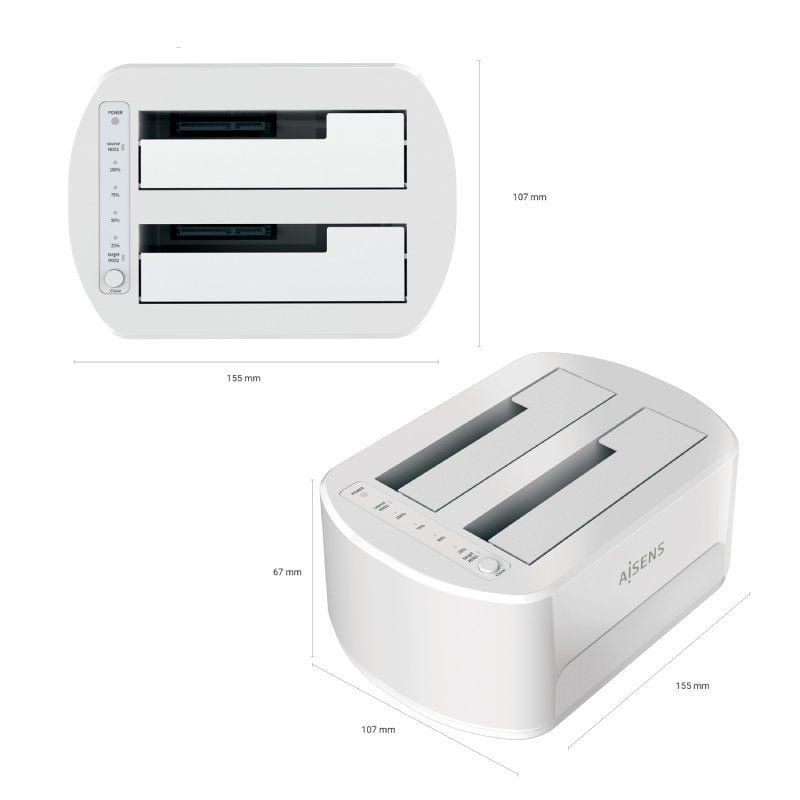 Docking Station para Discos Duros Aisens ASDS-D02W - изображение 4