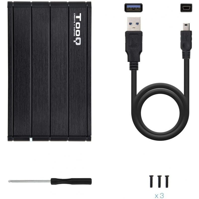 Caja Externa para Disco Duro de 2.5" TooQ TQE-2530B/ USB 3.1 - изображение 4