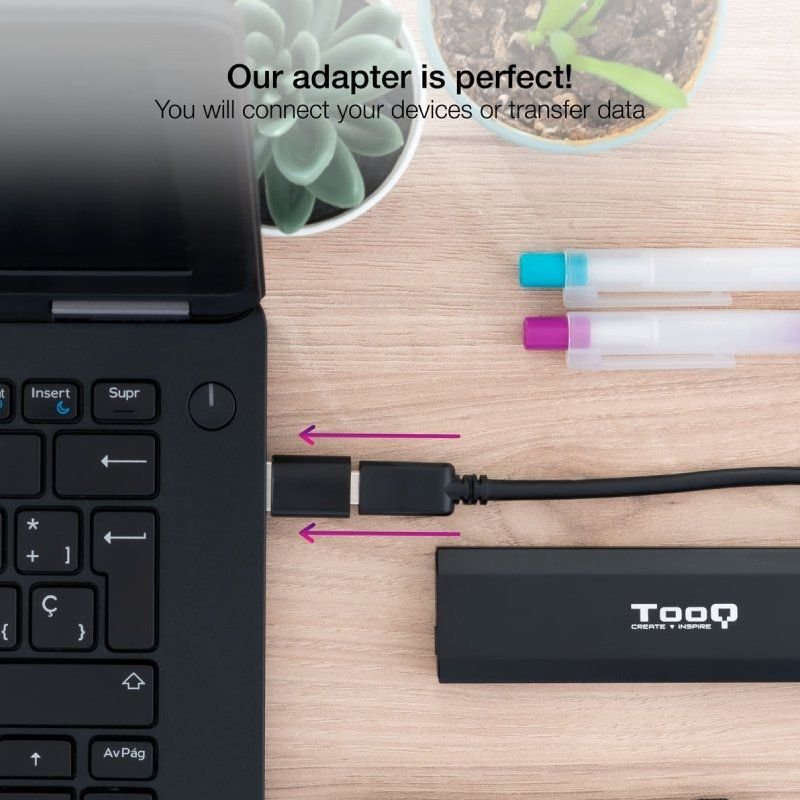 Adaptador USB 3.1 Nanocable 10.02.0012/ USB Macho - USB Tipo-C Hembra - изображение 4