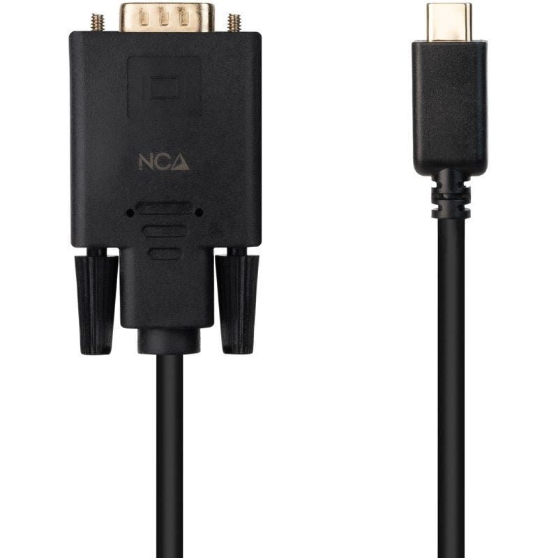 Cable Conversor Nanocable 10.15.5202/ USB Tipo-C Macho -VGA Macho/ 1.8m/ Negro - изображение 2