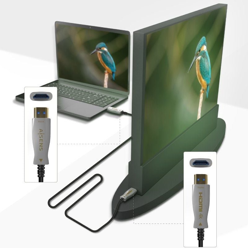 Cable HDMI 2.0 AOC 4K Aisens A148-0699/ HDMI Macho - HDMI Macho/ 125m/ Negro - изображение 3