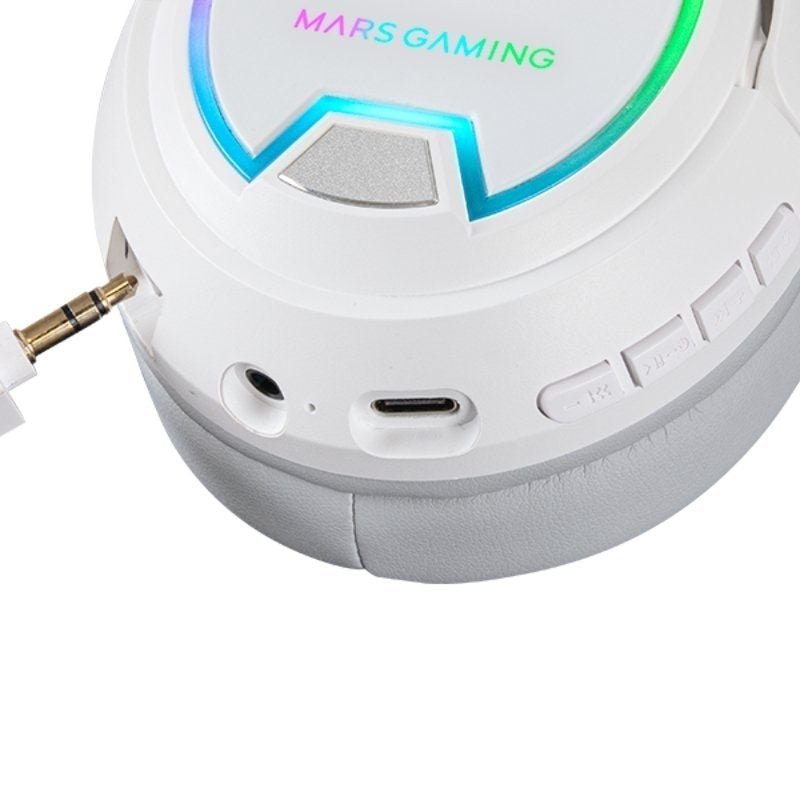 Auriculares Gaming Inalámbricos con Micrófono Mars Gaming MHW100/ Jack 3.5/ Blancos - изображение 5