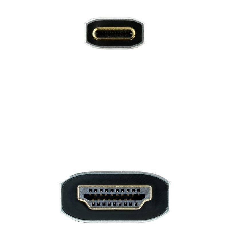 Cable Conversor Nanocable 10.15.5162/ USB Tipo-C Macho - HDMI Macho/ 1.8m/ Negro - изображение 3