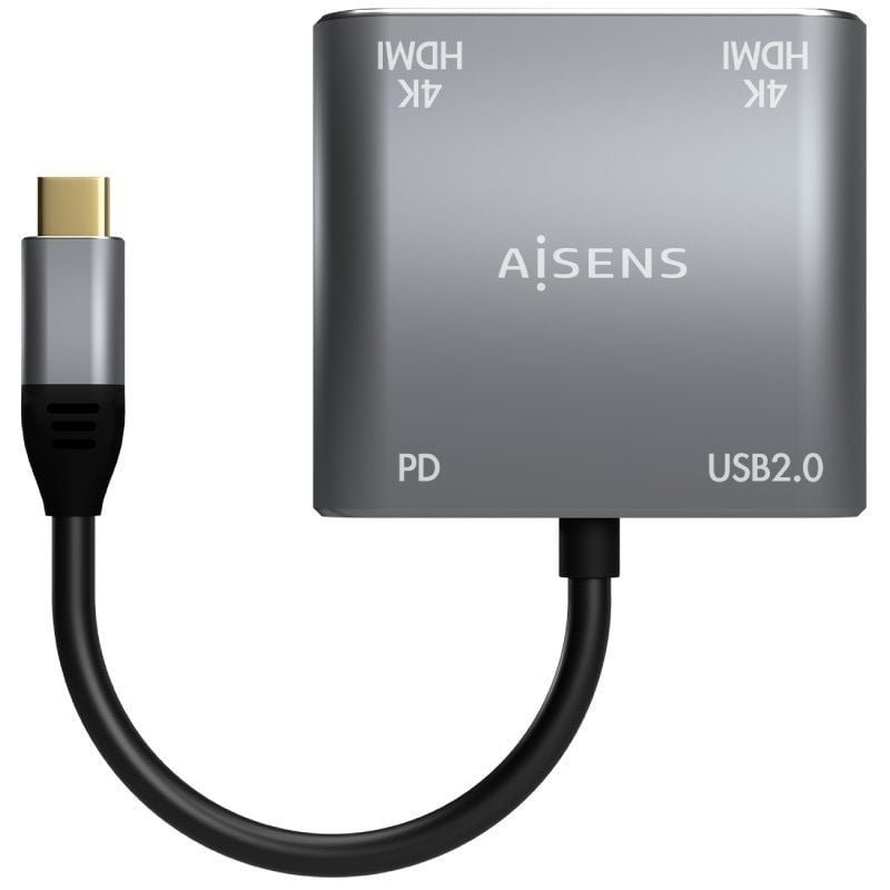 Conversor USB Tipo-C Aisens A109-0625/ 2x HDMI 4K SST MST Hembra - USB Tipo-C Macho - USB Hembra - USB Tipo-C Hembra - изображение 3