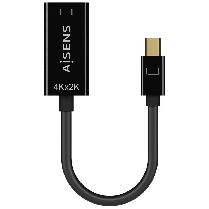 Cable Conversor Aisens A125-0643/ Mini DisplayPort Macho - HDMI Hembra/ Hasta 5W/ 2300Mbps/ 15cm/ Negro - изображение 2