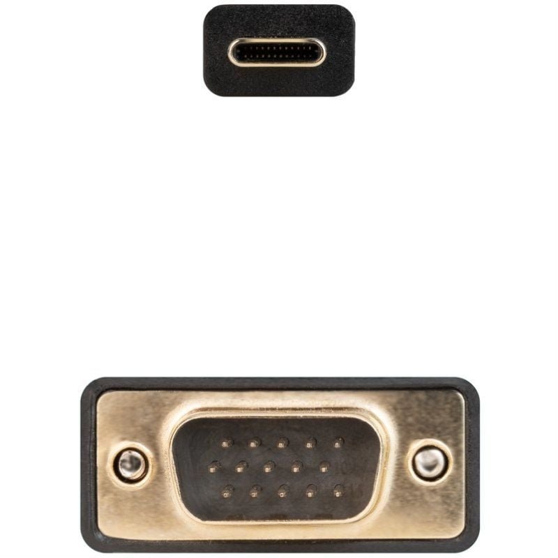 Cable Conversor Nanocable 10.15.5202/ USB Tipo-C Macho -VGA Macho/ 1.8m/ Negro - изображение 3
