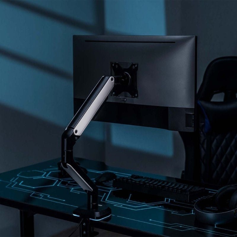 Soporte de Mesa Gaming con Contrapeso para Monitor Aisens DT32TSR-295/ Giratorio/ Inclinable/ hasta 9kg/ con Iluminación RGB - изображение 3