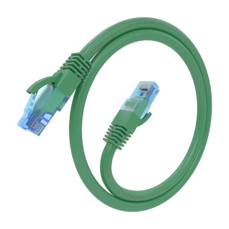Cable de Red RJ45 AWG26 CCA UTP Aisens A135-0810 Cat.6/ 1.5m/ Verde - изображение 2