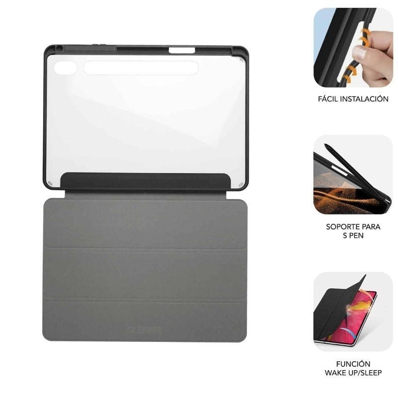 Funda Subblim Clear Shock para Tablet Samsung S9 11"/ S9 FE 10.9"/ Negra - изображение 4