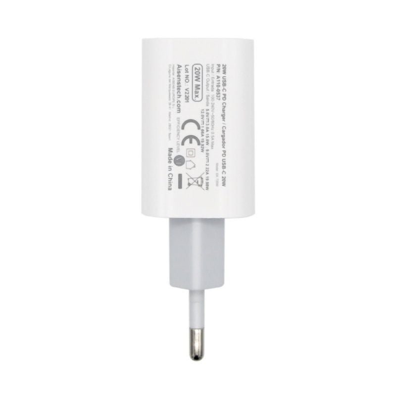 Cargador de Pared Aisens A110-0537/ 1xUSB Tipo-C/ 20W - изображение 3