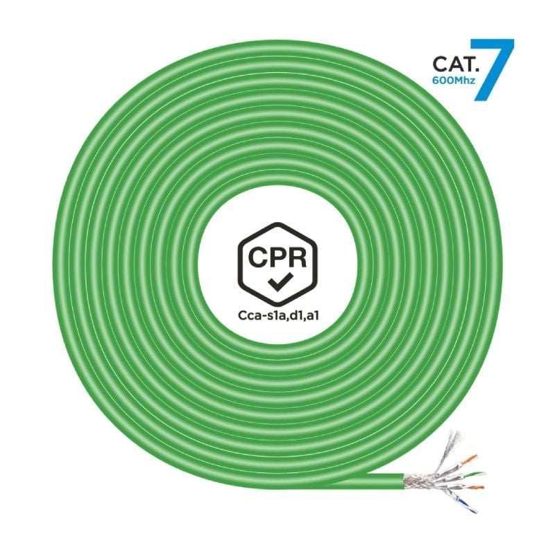 Bobina de Cable RJ45 SFTP AWG23 LSZH CPR Cca Aisens A146-0668 Cat.7/ 500m/ Verde - изображение 2