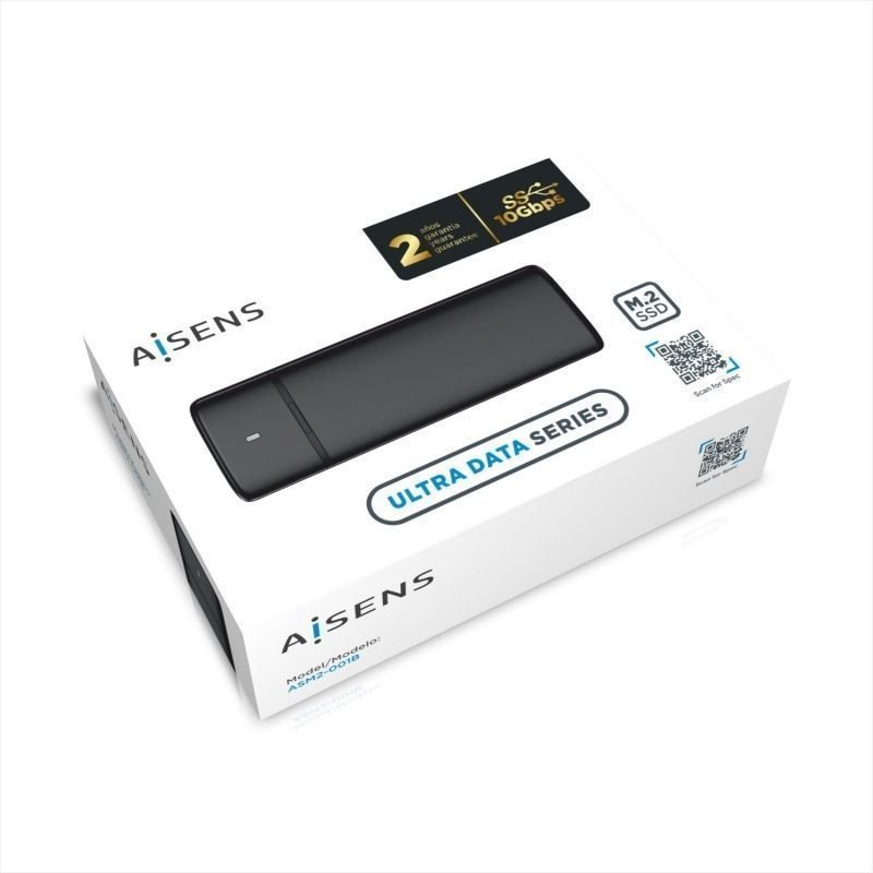 Caja Externa para Disco SSD M.2 SATA/NVMe Aisens ASM2-001B/ USB 3.1/ Sin tornillos - изображение 5