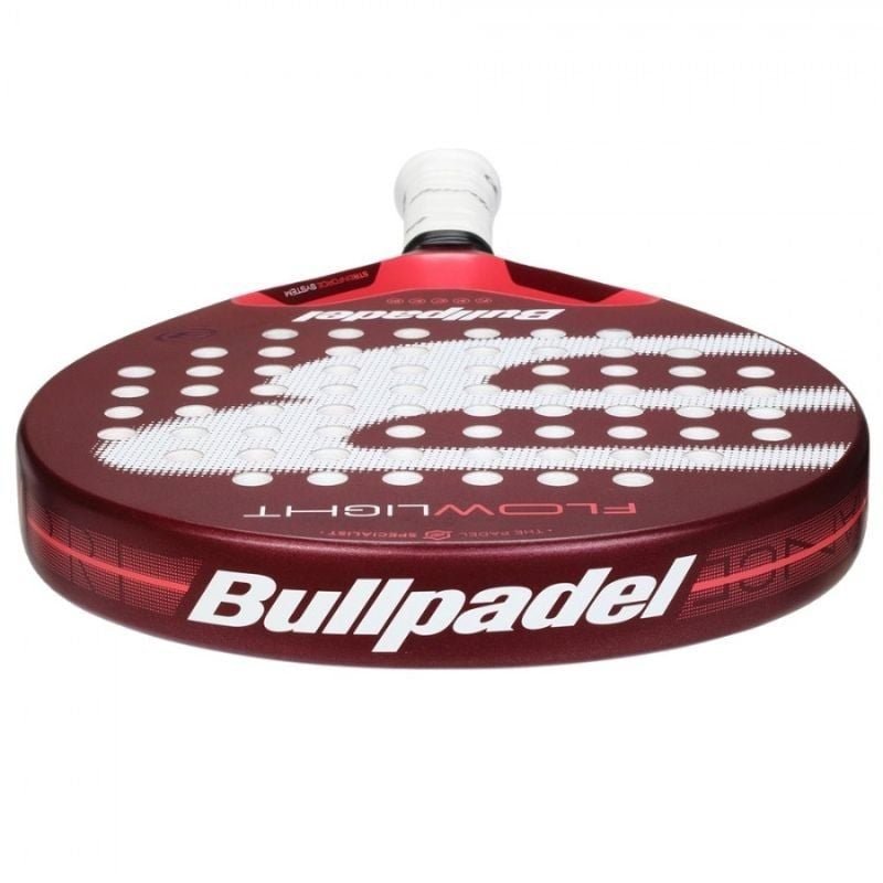 Pala de Pádel Bullpadel Flow Light 25/ Blanca y Roja