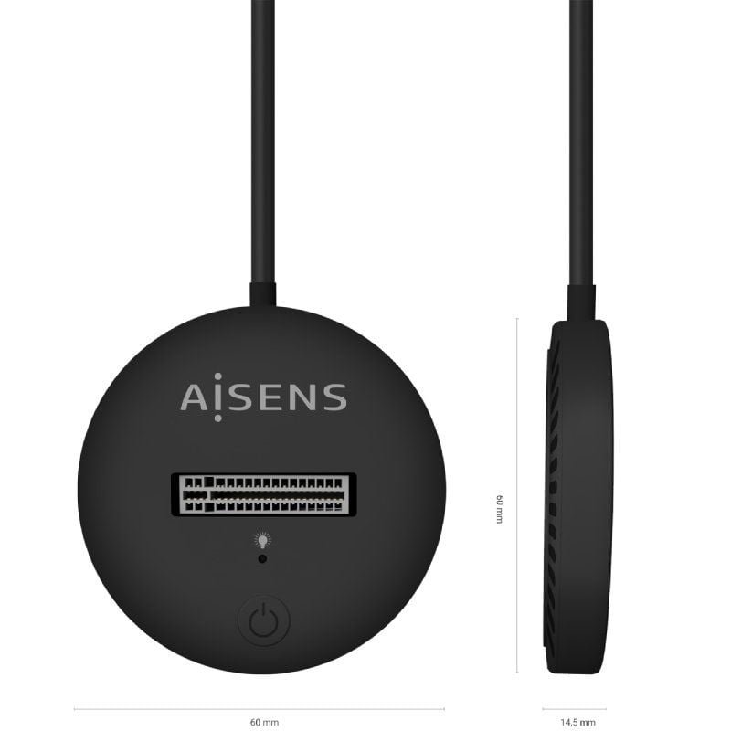 Dock USB Tipo-C para SSD M2 SATA/NVMe Aisens ASUC-M2D013-BK/ Negro - изображение 3