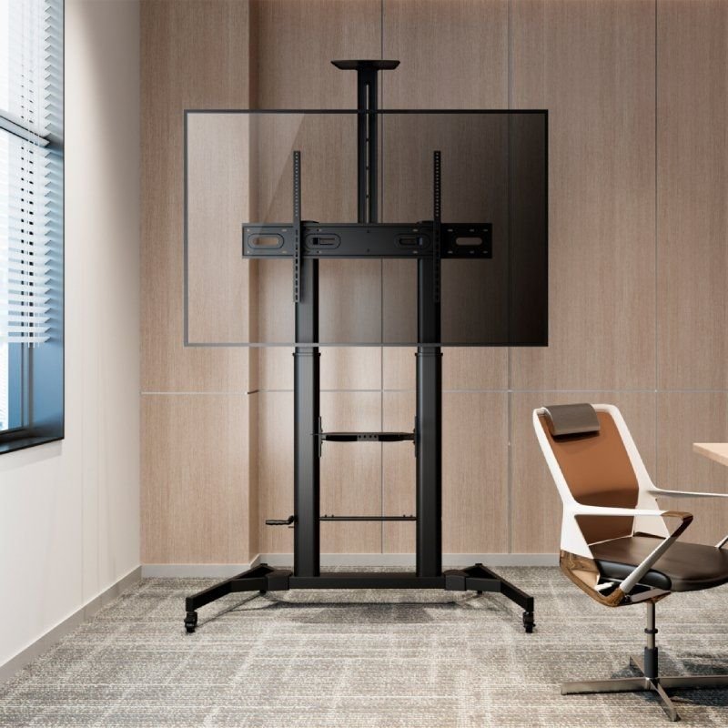Soporte de Suelo Inclinable con Ruedas y Manivela Aisens FT100TE-171 para TV 60-100"/ hasta 100kg - изображение 4