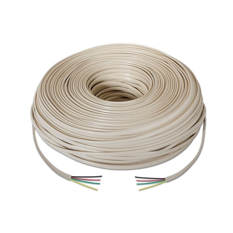 Bobina de Cable de Teléfono Aisens A143-0321 4C/ 100m/ Beige - изображение 2