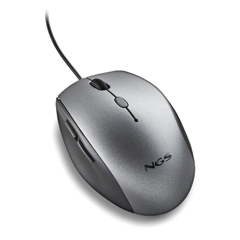 Ratón Ergonómico NGS Moth Gray/ Hasta 1600 DPI/ Gris - изображение 4