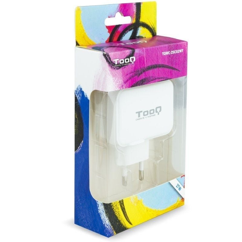 Cargador de Pared TooQ TQWC-2SC02WT/ 1xUSB Tipo-C/ 1x USB/ 27W - изображение 4