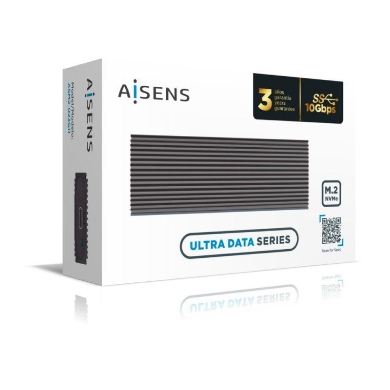 Caja Externa para Disco SSD M.2 NVMe Aisens ASM2-023GR/ USB 3.2/ Sin tornillos - изображение 5