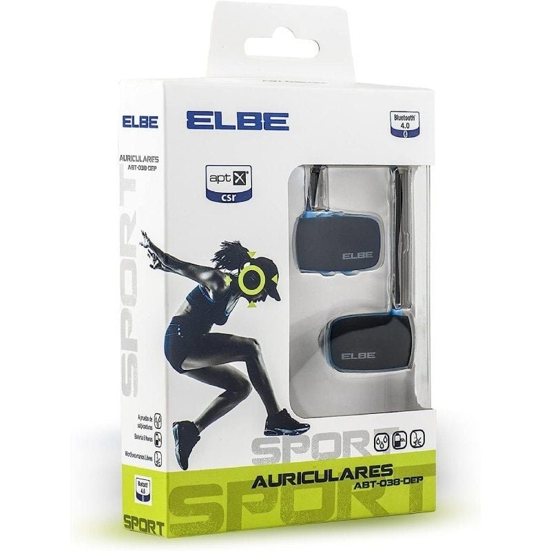 Auriculares Inalámbricos Deportivos Elbe ABT-038-DEP/ con Micrófono/ Bluetooth/ Azules y Negros - изображение 4