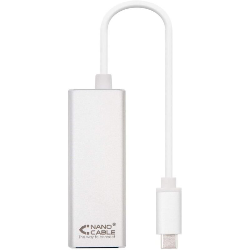 Adaptador USB Tipo-C - RJ45 Nanocable 10.03.0402/ 1000Mbps - изображение 2