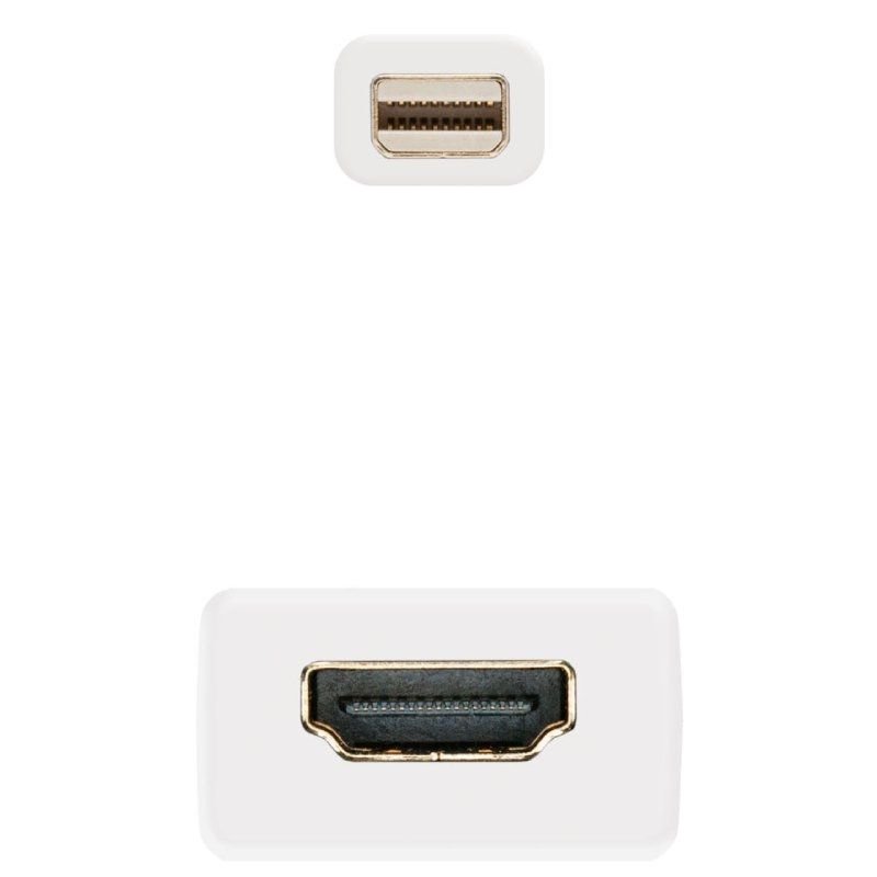 Conversor Nanocable 10.16.0102-W/ Mini DisplayPort Macho - HDMI Hembra/ 15cm/ Blanco - изображение 3
