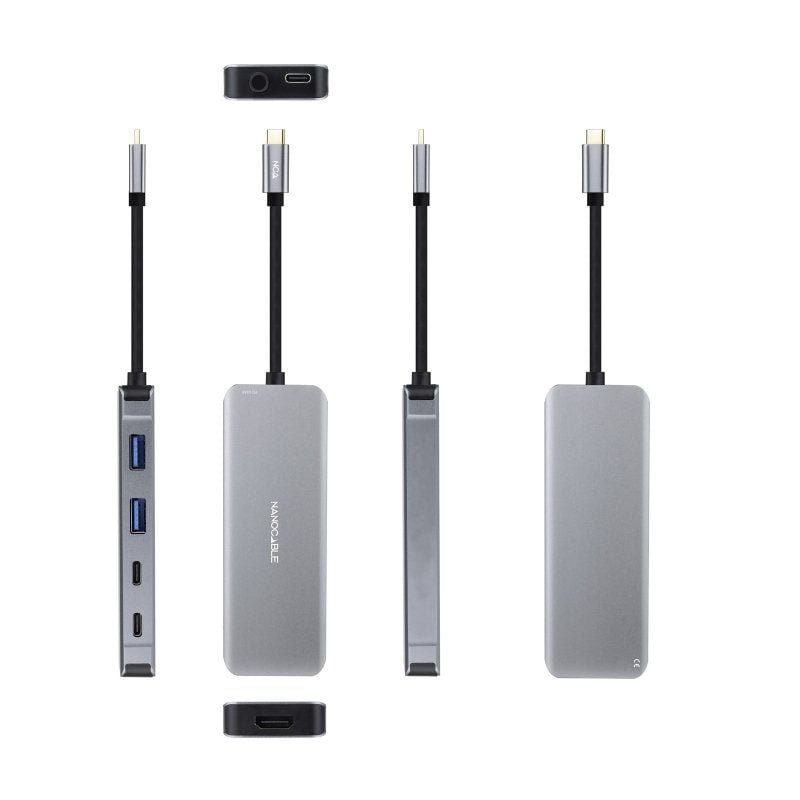 Docking Tipo-C Nanocable 10.16.1006/ 2xUSB/ 1xHDMI 4K/ 2xUSB Tipo-C/ 1xUSB Tipo-C PD - изображение 2