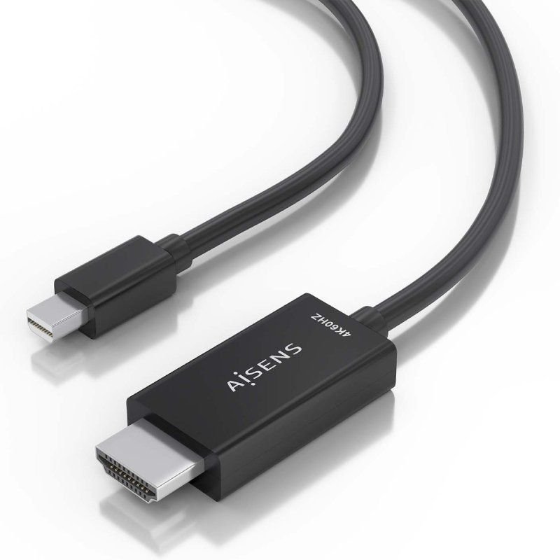Cable Conversor Aisens A125-0888/ Mini DisplayPort Macho - HDMI 4K Macho/ 2m/ Negro - изображение 3
