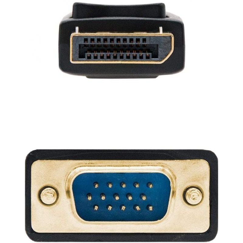 Cable Conversor Nanocable 10.15.4402/ DisplayPort Macho - VGA Macho/ 2m/ Negro - изображение 3