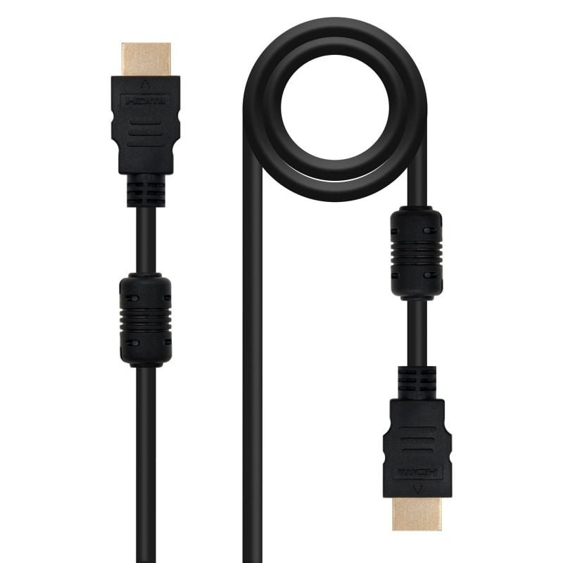 Cable HDMI 1.4 Nanocable 10.15.1802/ HDMI Macho - HDMI Macho/ 1.8m/ Negro - изображение 2